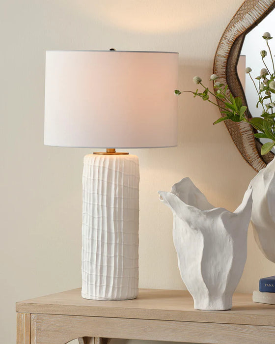 Jamie Young Company - Trunk Table Lamp in White - LS9TRUNKWH - GreatFurnitureDeal