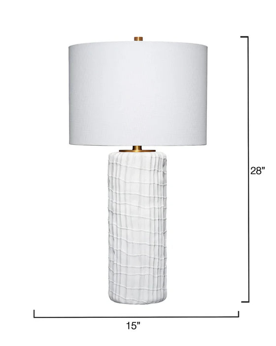Jamie Young Company - Trunk Table Lamp in White - LS9TRUNKWH - GreatFurnitureDeal