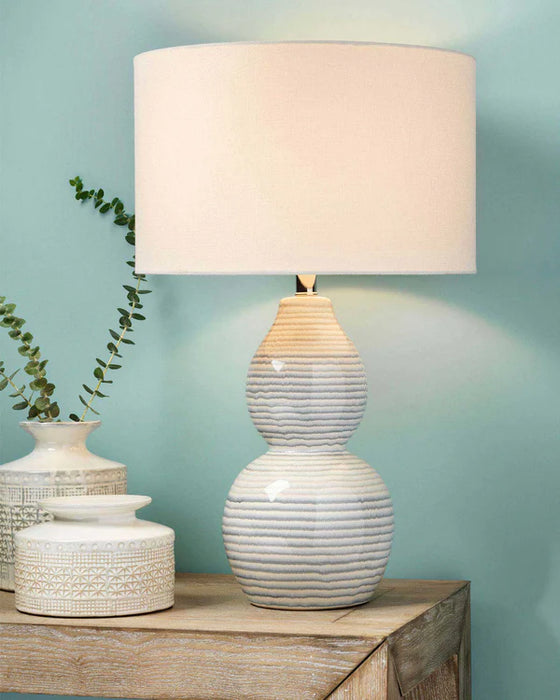 Jamie Young Company - Catalina Wave Table Lamp - LSCATALINAWH - GreatFurnitureDeal