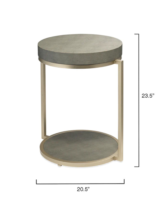 Jamie Young Company - Chester Round Side Table Grey - LSCHESTERDG