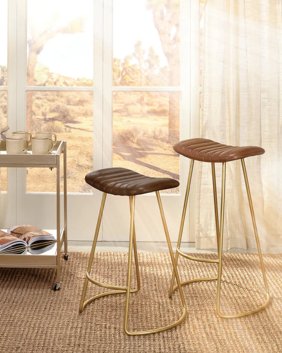 Jamie Young Company - Theo Counter Stool - Brown - LSTHEOBUFFGO