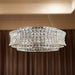 AICO Furniture - Galaxy"Round LED Chandelier, Large"Chrome - LT-CH1029CRM-CLR - GreatFurnitureDeal