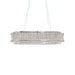 AICO Furniture - Galaxy"Oval LED Chandelier"Chrome - LT-CH1031CRM-CLR - GreatFurnitureDeal