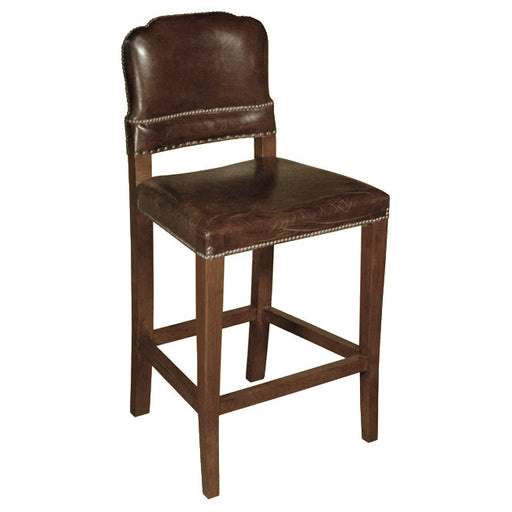 GJ Styles - Counter Stool in Vintage Cigar Leather - LU236 - GreatFurnitureDeal