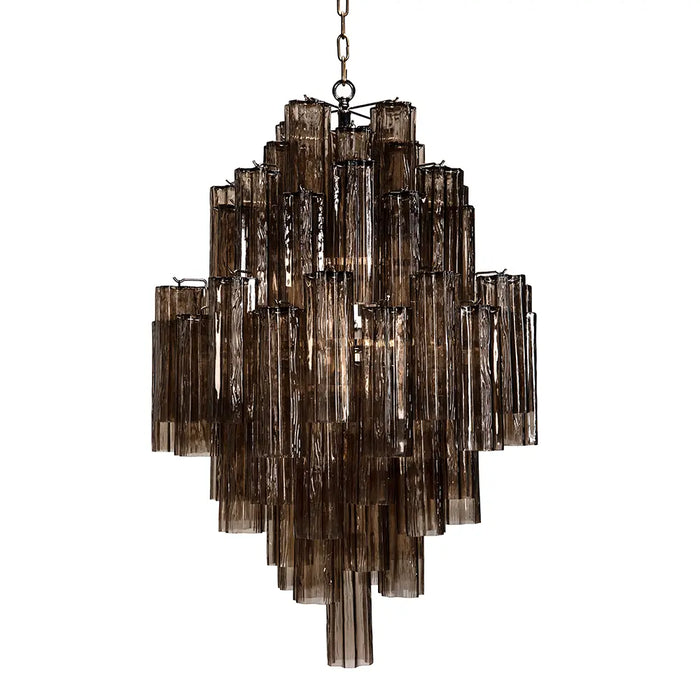 Noir Furniture - Coco Chandelier in Silver - LZR001 - GreatFurnitureDeal