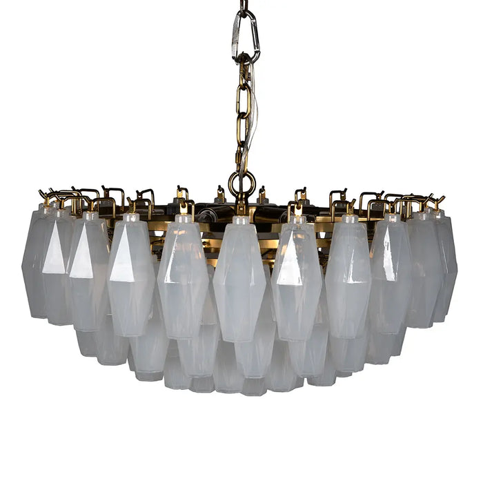 Noir Furniture - Ludmilla Chandelier Small in Antique Brass - LZR003 - GreatFurnitureDeal
