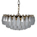 Noir Furniture - Ludmilla Chandelier Small in Antique Brass - LZR003 - GreatFurnitureDeal