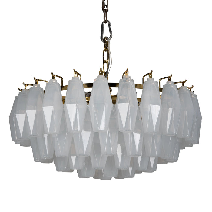 Noir Furniture - Ludmilla Chandelier Small in Antique Brass - LZR003 - GreatFurnitureDeal