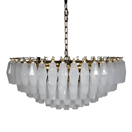 Noir Furniture - Ludmilla Chandelier Large in Antique Brass - LZR004 - GreatFurnitureDeal