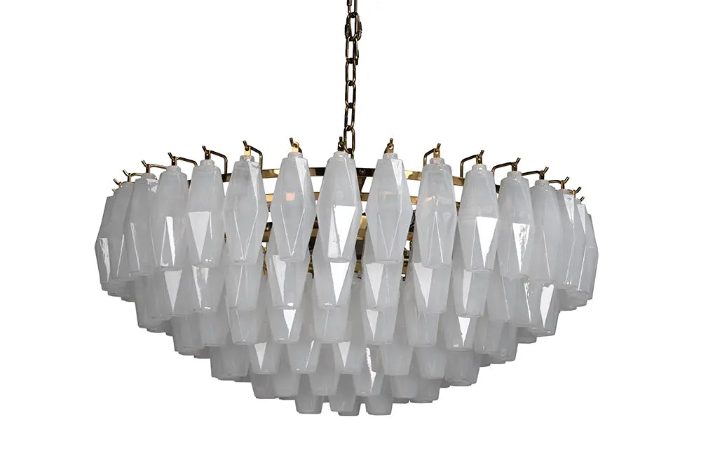 Noir Furniture - Ludmilla Chandelier Large in Antique Brass - LZR004 - GreatFurnitureDeal