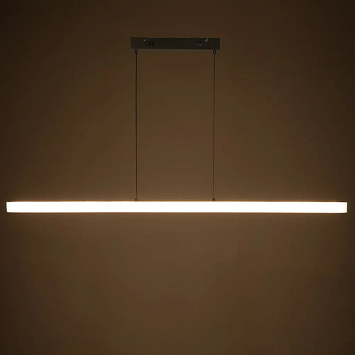 Noir Furniture - Astoria Linear Chandelier in Silver - LZR005 - GreatFurnitureDeal