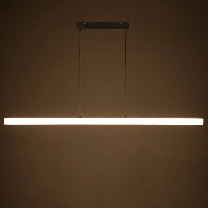 Noir Furniture - Astoria Linear Chandelier in Silver - LZR005 - GreatFurnitureDeal