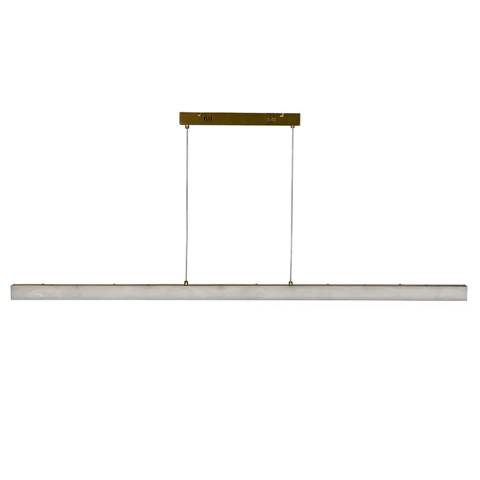 Noir Furniture - Astoria Linear Chandelier in Silver - LZR005 - GreatFurnitureDeal