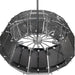 Noir Furniture - Obsidian Chandelier Large in Antique Silver - LZR012 - GreatFurnitureDeal