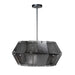 Noir Furniture - Obsidian Chandelier Large in Antique Silver - LZR012 - GreatFurnitureDeal