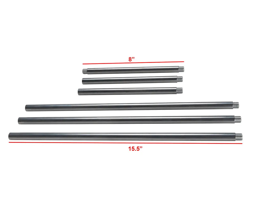 Noir Furniture - Obsidian Chandelier Large in Antique Silver - LZR012 - GreatFurnitureDeal