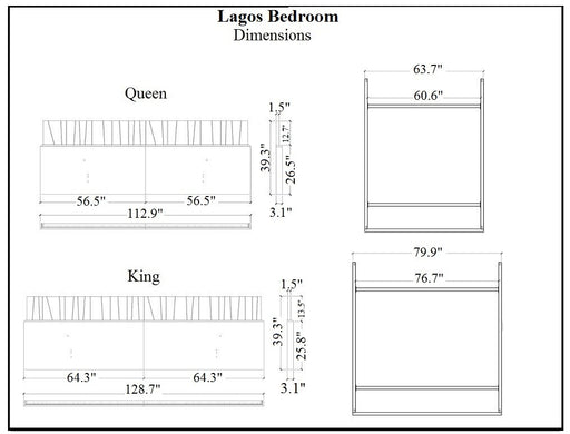 J&M Furniture - Lagos Premium Dresser with Mirror in Natural Wenge - 17867250-DM - GreatFurnitureDeal