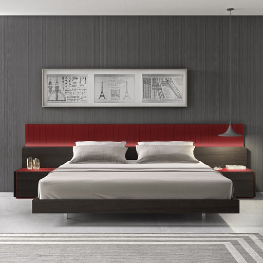 J&M Furniture - Lagos Premium Queen Bed in Natural Wenge - 17867250-Q - GreatFurnitureDeal