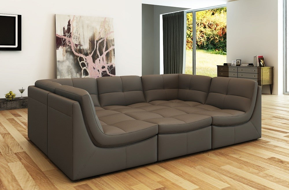 J&M Furniture - Lego 6pc Sofa Set in Grey - 176651-GREY