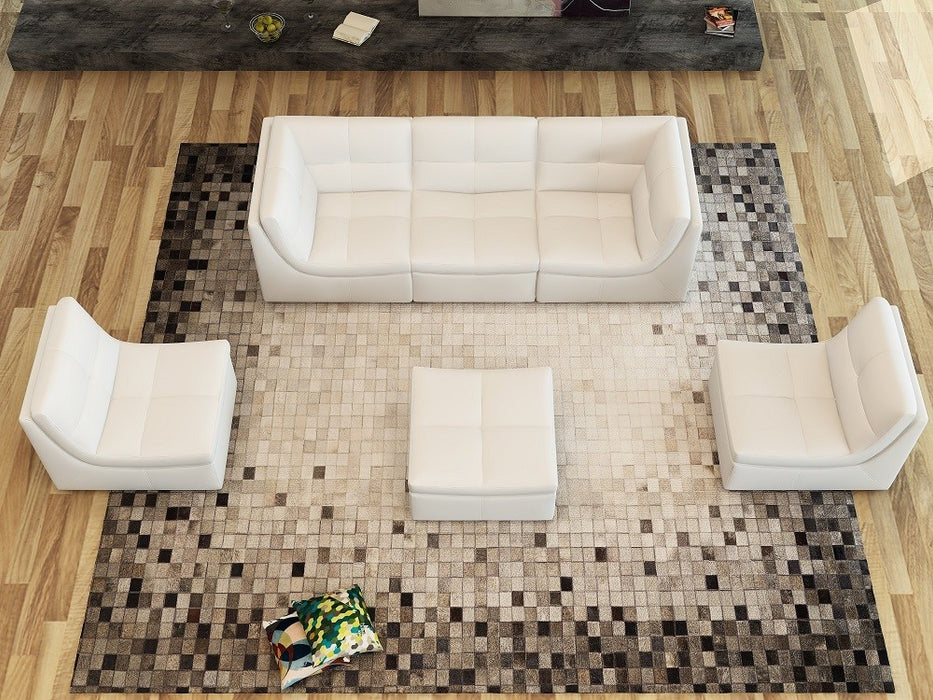 J&M Furniture - Lego 6pc Sofa Set in White - 176653-WHITE