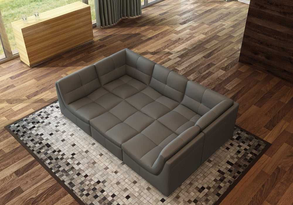 J&M Furniture - Lego 6pc Sofa Set in Grey - 176651-GREY - GreatFurnitureDeal