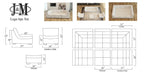 J&M Furniture - Lego 6 Piece Sofa Set In White - 176653 - GreatFurnitureDeal