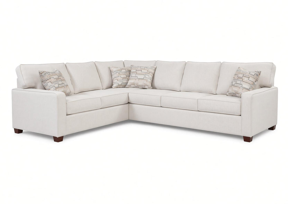 Mariano Fabric - Liberty 2 Piece L-Shaped Sectional Sofa in Natural Off White - 9250-sectional