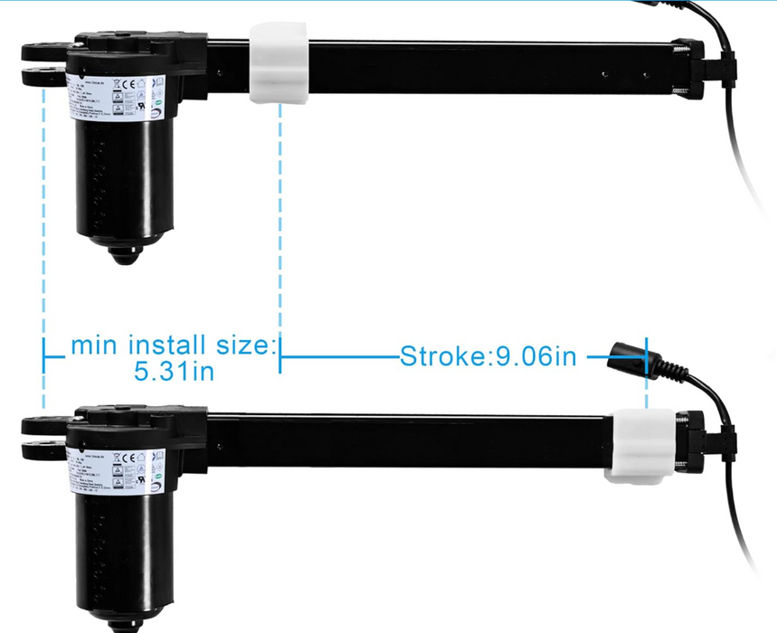 Best Furniture Power Recliner Linear Actuator Replacement Power Motor for Model MD142-31-L1-135-230 Part 452599 - GreatFurnitureDeal