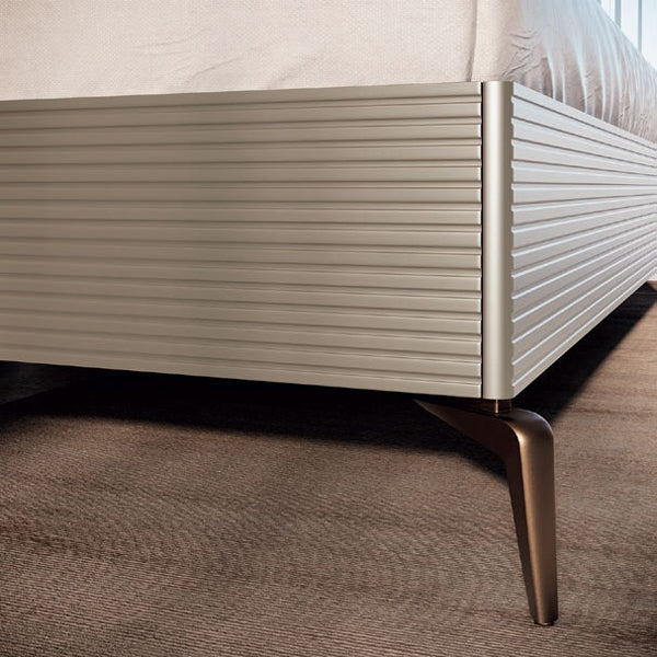 ESF Furniture - Linea 3 Piece Upholstered King Bedroom Set in Camel - LINEA-K-3SET-CAMEL - GreatFurnitureDeal