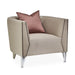 AICO Furniture - Linea"Matching Chair Metallic in Silver Mist - NLRU-LNEA835-MTL-823 - GreatFurnitureDeal