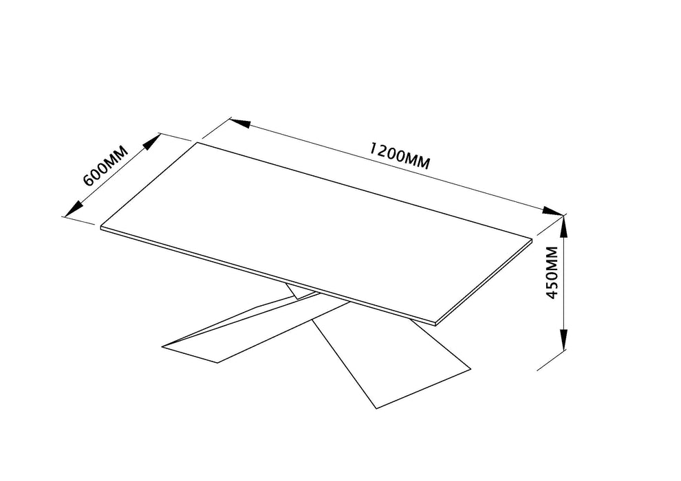 ESF Furniture - 6046 Coffee Table in Sanded White - 6155-COFFEEWHITE