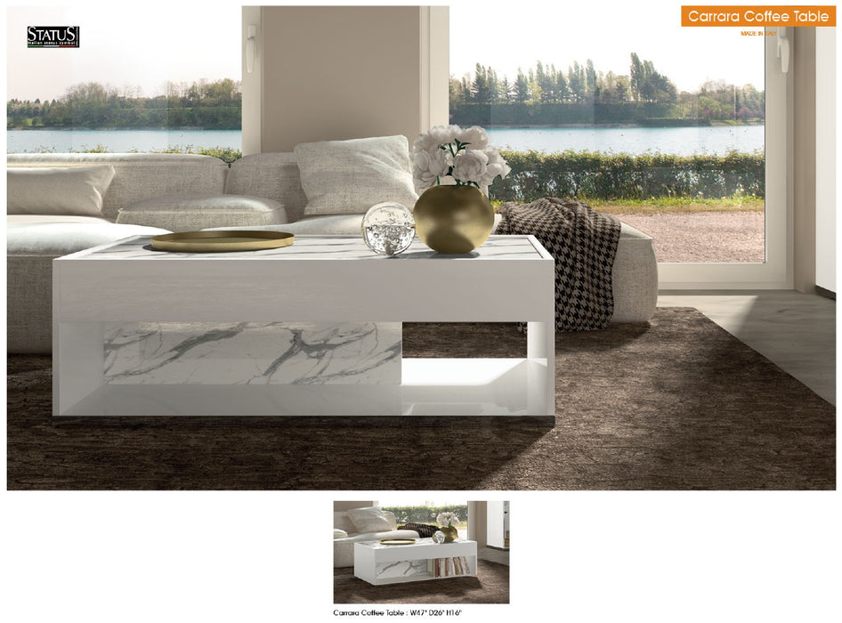 ESF Furniture - Carrara Coffee Table - CARRARA-COFFEE