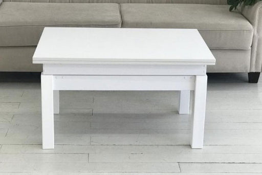 ESF Furniture - Cosmos Rectangular Transformer Table in White - COSMOS-COFFEE - GreatFurnitureDeal