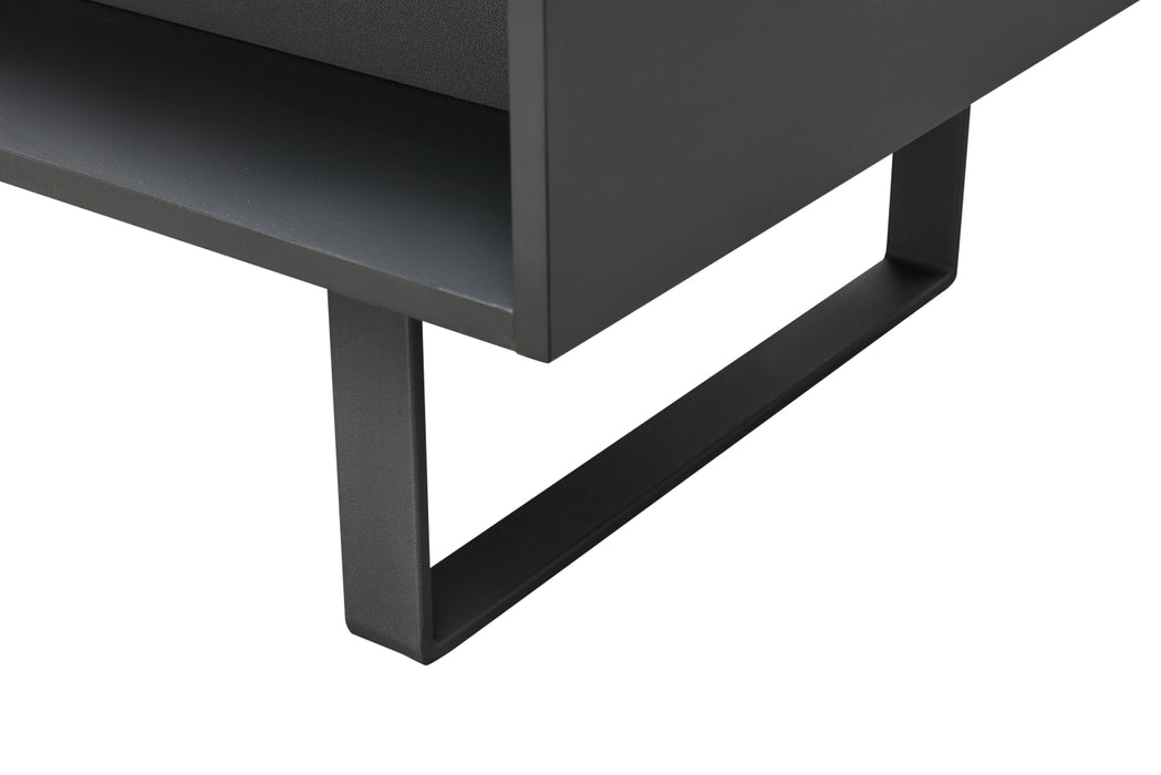 ESF Furniture - 1388 Coffee Table w/ Storage in Grey - 1388-COFFEE