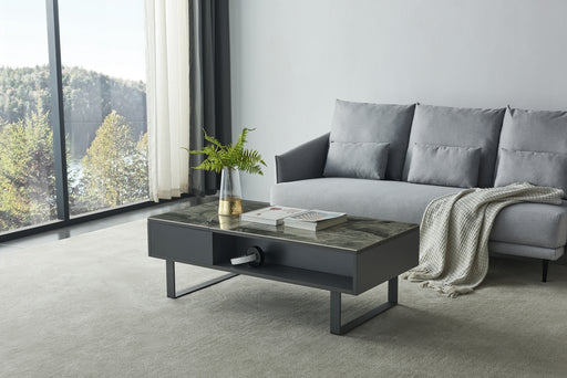 ESF Furniture - 1388 Coffee Table w/ Storage in Grey - 1388-COFFEE - GreatFurnitureDeal