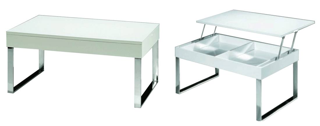 ESF Furniture - J030 White Coffee Table - J030-COFFEE