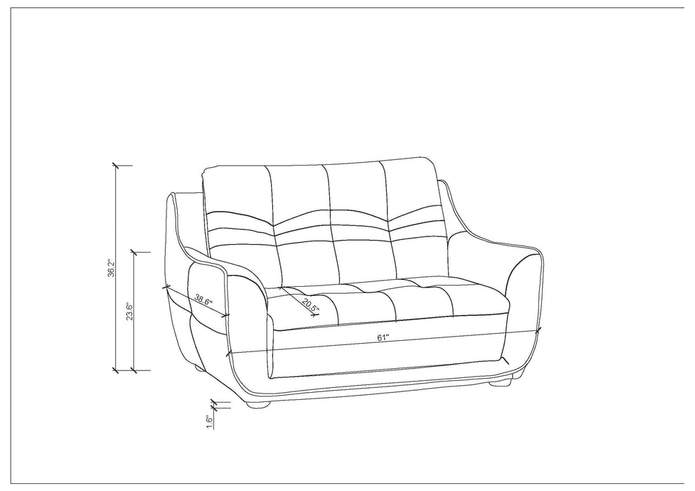 ESF Furniture - 2088 - Chair in Ivory - 2088-CHAIR