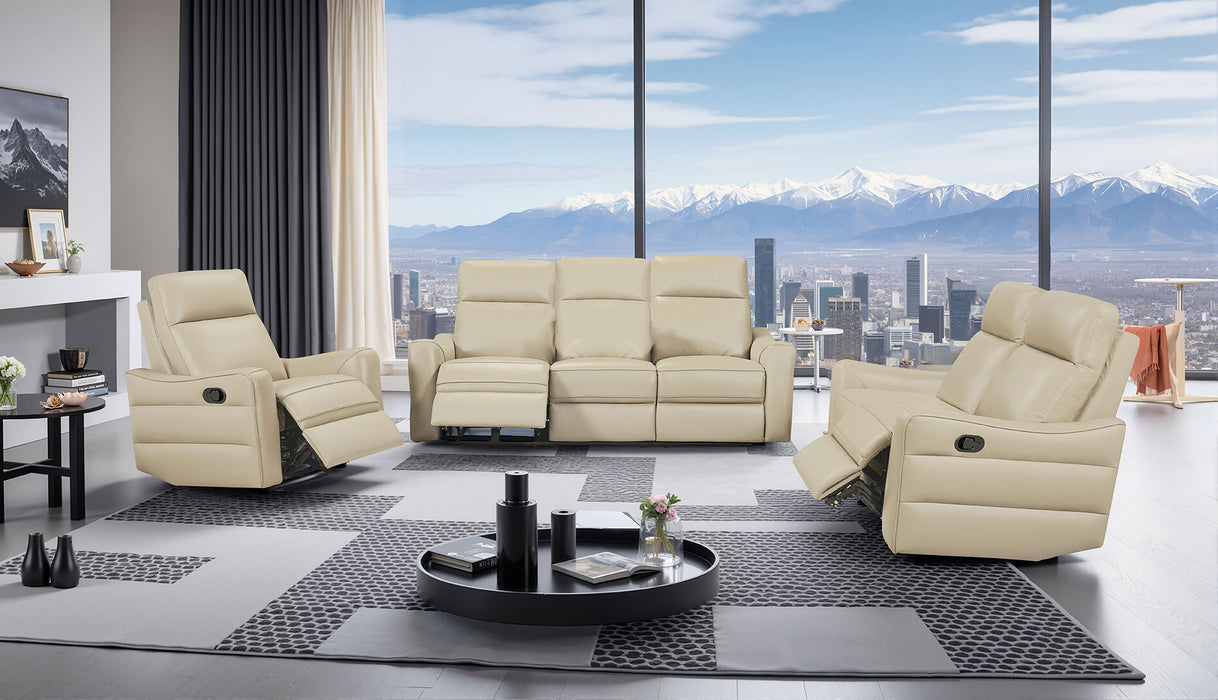 ESF Furniture - 3517 - Chair w/1 Manual Recliners in Cream - 35171CREAM