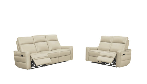 ESF Furniture - 3517 - 3 Piece Manual Recliners Sofa Set in Cream - 35173CREAM-3SET - GreatFurnitureDeal