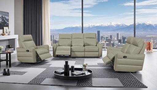 ESF Furniture - 3517 - Sofa w/2 Manual Recliners in Grey - 35173GREY - GreatFurnitureDeal