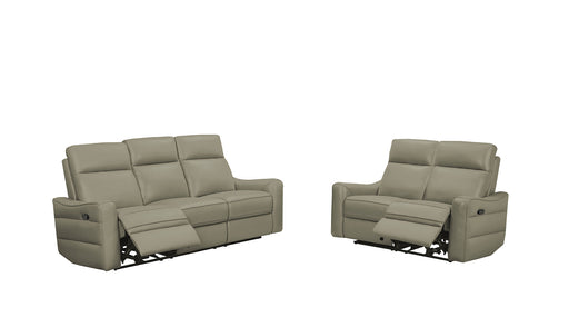 ESF Furniture - 3517 - Sofa w/2 Manual Recliners in Grey - 35173GREY - GreatFurnitureDeal