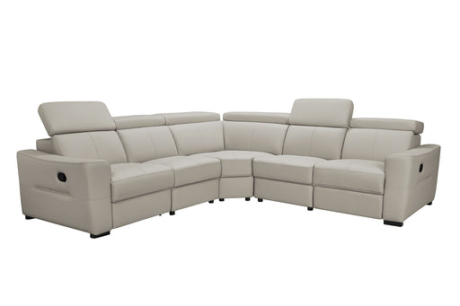 ESF Furniture - 6021 Sectional and Armchair w/ Manual Recliners in Grey - 6021-SECTIONAL - GreatFurnitureDeal