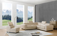 ESF Furniture - 2786 Sectional in Cream - 2786-SEC - GreatFurnitureDeal