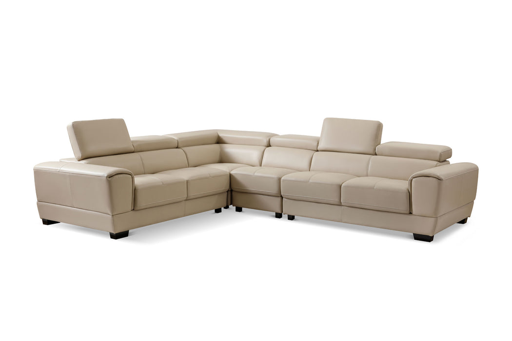 ESF Furniture - 2786 Sectional in Cream - 2786-SEC - GreatFurnitureDeal