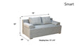 ESF Furniture - Smart Sofa Bed & Storage - SMART-SEC - GreatFurnitureDeal