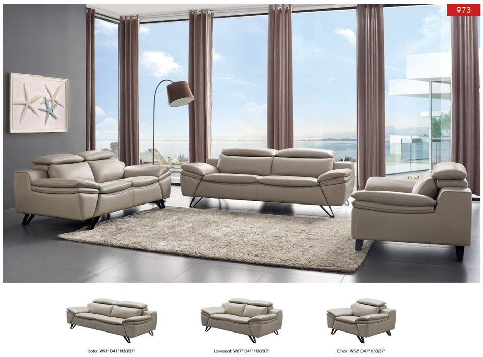 ESF Furniture - 973 Chair in Light Grey - 9731