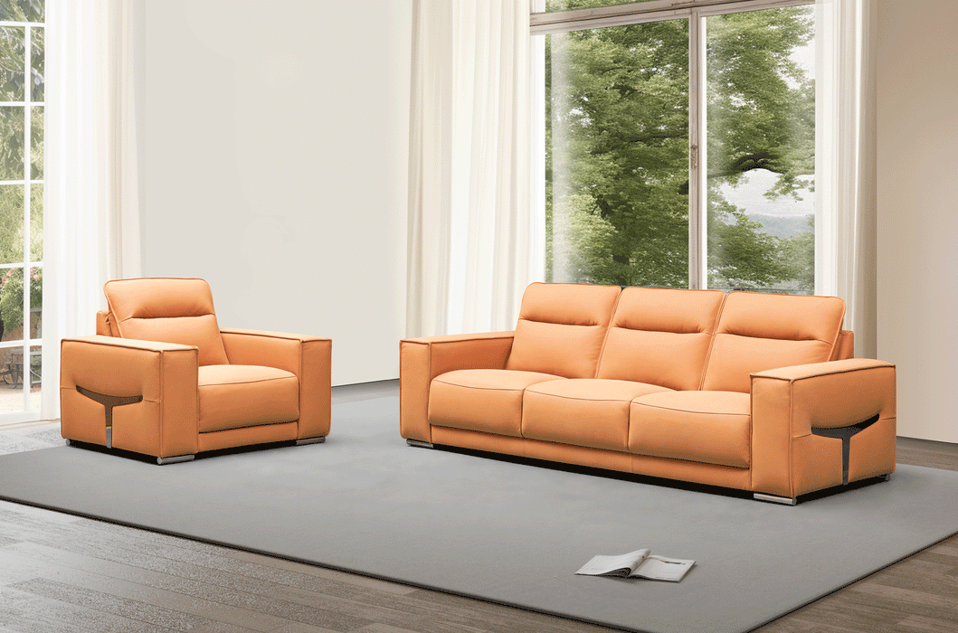 ESF Furniture - GM530 Sofa in Orange - GM530-S - GreatFurnitureDeal