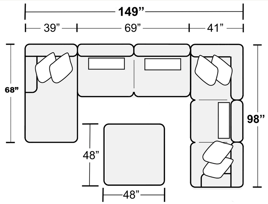 Jackson Furniture - Logan 4 Piece Modular Sectional in Oyster - 3303-75-30-72-28-OYSTER - GreatFurnitureDeal