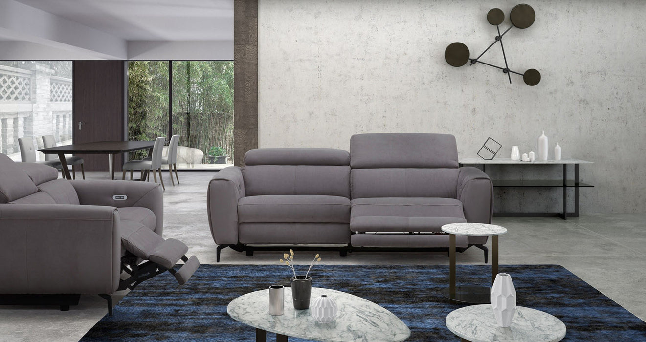 J&M Furniture - Lorenzo 2 Piece Motion Sofa Set in Grey - 18823-SL-GREY