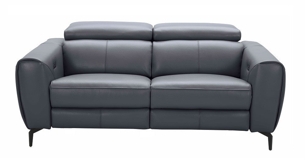 J&M Furniture - Lorenzo 2 Piece Motion Sofa Set in Blue-Grey - 188241-SL-BLUE-GREY